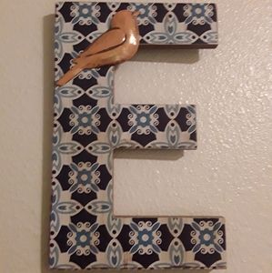 Decorative E Wall Hanging
